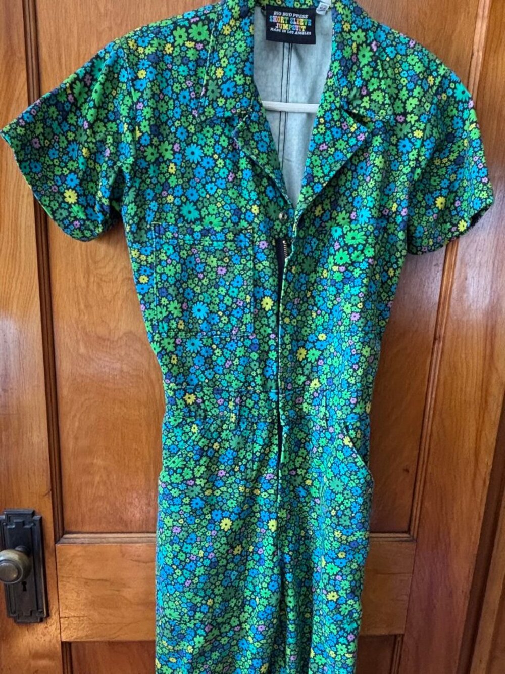 Big Bud Press short sleeved floral jumpsuit size small